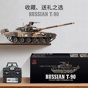 Zhitoys oyuncaklar 1/16 Henglong RC savaş tankı T-90 Metal uzaktan kumanda Off-Road araç kamera ile pil işletilen yangın yetenekli - Product Image 6