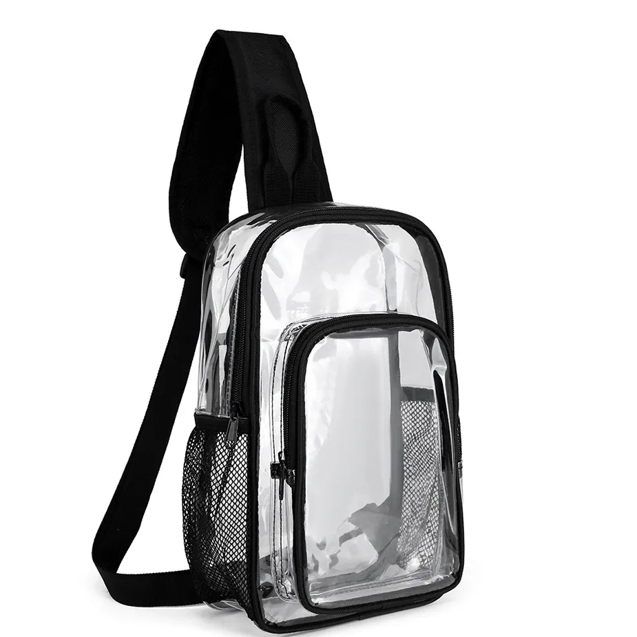 Individueller kinder-transparenter Schul-Rücksack Großhandel personalisierter groß-kapazitäts-Rücksack transparente wasserdichte Schultaschen