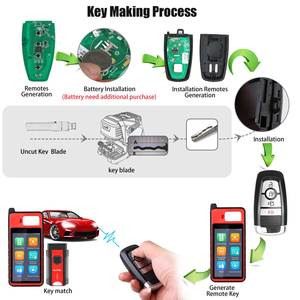 Autel evrensel akıllı anahtar AUTEL IKEYFD004AH 4 düğmeler 868/915 MHz bağımsız evrensel akıllı anahtar Ford için - Product Image 4