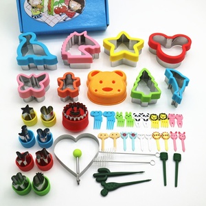 Factory Sandwich Cutter for Kids Cookie Cutter <strong>Set</strong> with Teddy Bear Sandwich Mold Bento <strong>Set</strong> with Animal Sticks - Product Image 1