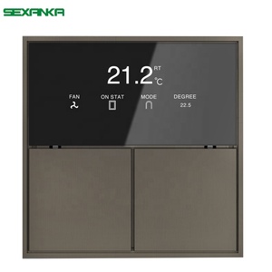 SEXANKA <span class=keywords><strong>KNX</strong></span> akıllı otomasyon sistemi akıllı Tremperature kontrol Push Button duvar anahtarları paneli - Product Image 1