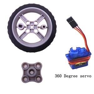 Power Kit 9G 360 Degree <strong>Continuous</strong> <strong>Rotation</strong> <strong>Servo</strong> With <strong>Servo</strong> Wheel DIY Kit