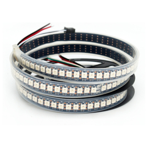 WS2812B RGB Led şerit ışık 1m 2m 4m 5m adreslenebilir ayrı ayrı WS2812 30 60 74 96 100 144 LEDs sihirli renk siyah beyaz 5V - Product Image 1