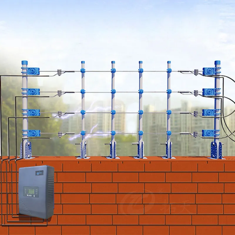 Électrificateur de fil de clôture électrique pour isolateurs de clôture électrique Système d'alarme d'intrusion Clôture d'alarme de sécurité