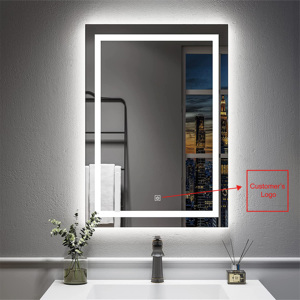 厂家定制批发圆形感应触摸屏夜光智能浴室化妆装饰镜 - Product Image 4