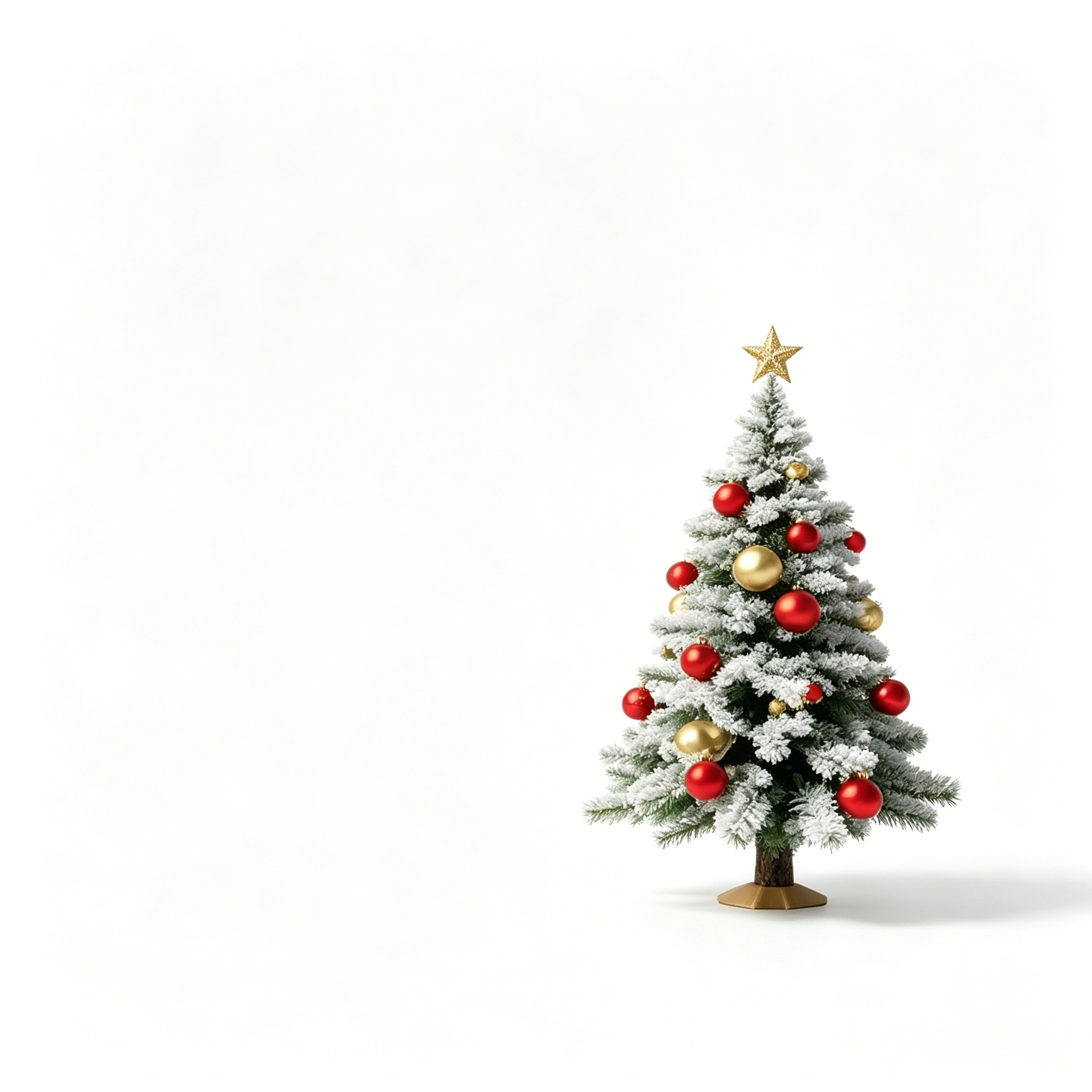 Sapin de Noël floqué de neige de 90 cm