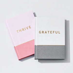 Cuaderno con impresión personalizada, papel de Foiling dorado, tapa dura, sin fecha, con páginas de índice