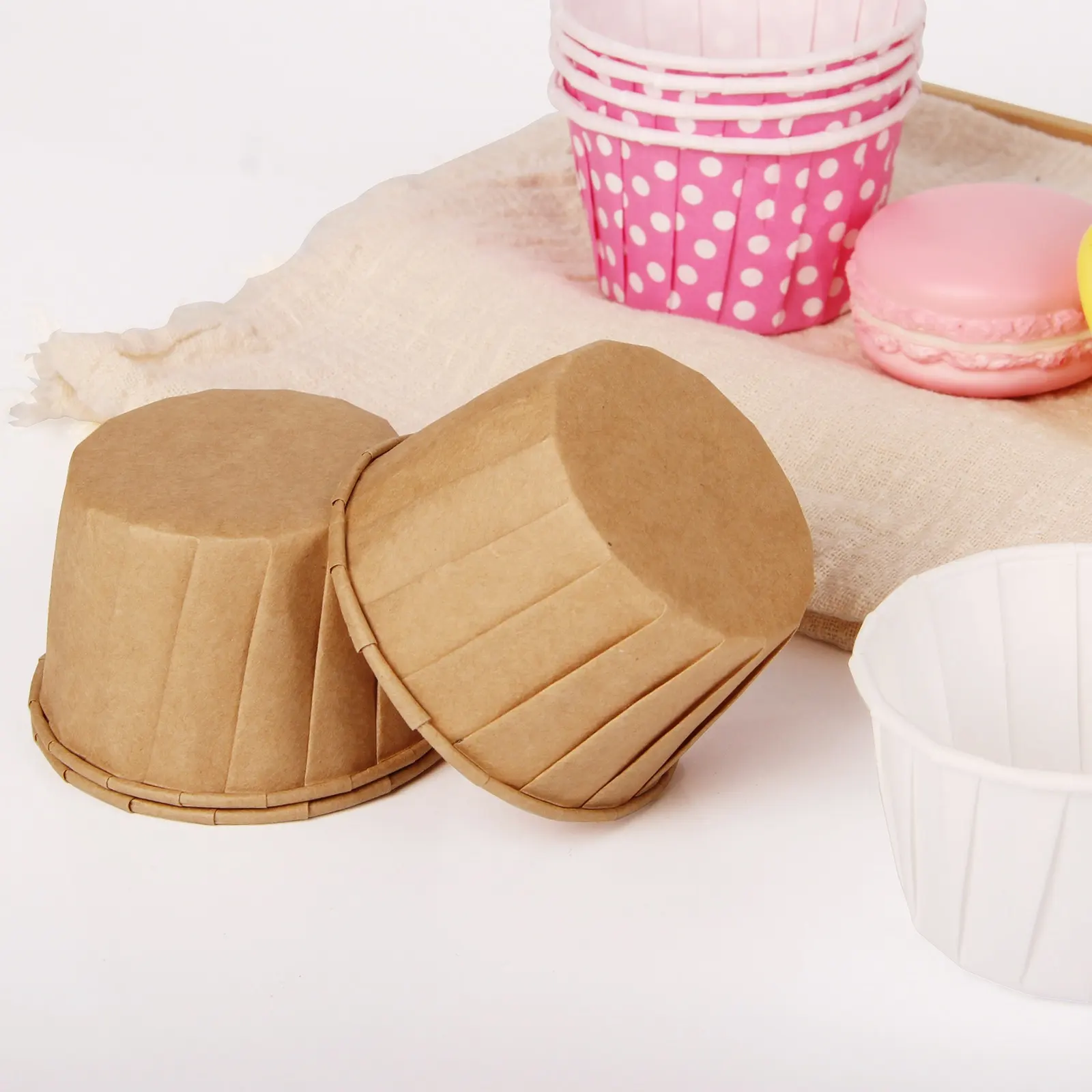 Porção de papel Do Cozimento Do Bolo Forminhas de muffin com biodegradável