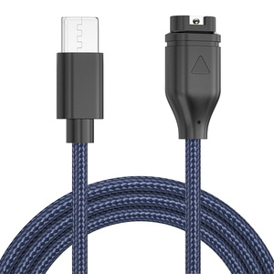 Braided Nylon Charger Cable for Garmin Fenix <strong>8</strong> 7 6 <strong>5</strong> S X Solar Vivoactive <strong>5</strong> 4 4S 3 Forerunner 965 955 945 Fast Charging <strong>Adapter</strong> - Product Image 1