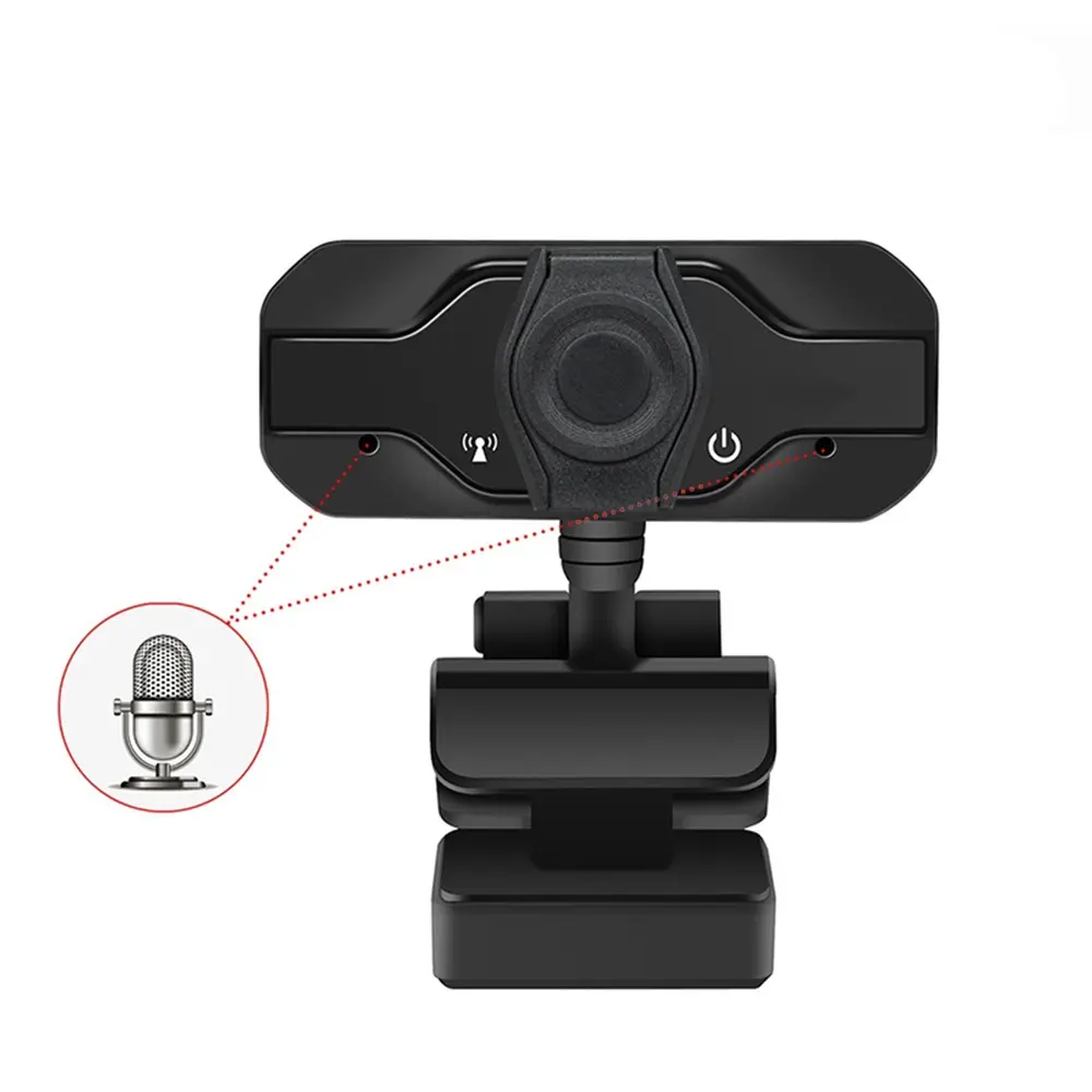 Laptop or Desktop Free-Driver Installation USB Webcam 1080P for Video Conferencing Recording and Streaming with Lens Cover