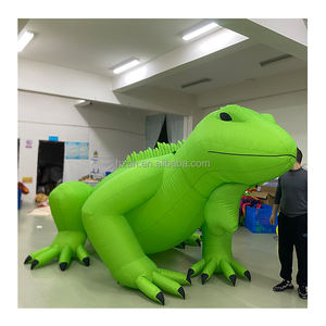 Tùy chỉnh <span class=keywords><strong>Inflatable</strong></span> màu xanh lá cây <span class=keywords><strong>Iguana</strong></span> mô hình <span class=keywords><strong>Inflatable</strong></span> thằn lằn phim hoạt hình bóng với ánh sáng LED cho rừng chủ đề tổ chức sự kiện - Product Image 3