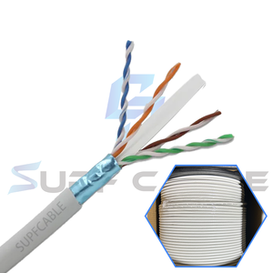 CAT6 1000ft CCA BCバルクFTPプレナム定格ソリッドケーブルキャット6ケーブルフレキシブルネットワークCE/RoHS認定 - Product Image 5