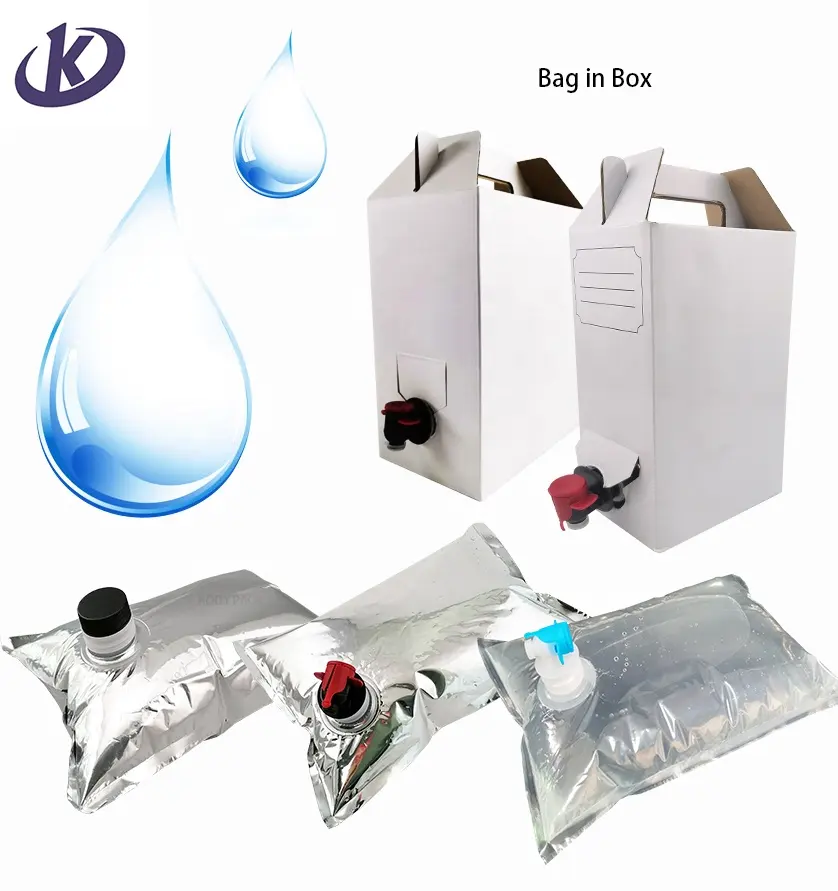 Aluminium Plastiktüte in Box 3L 5L 10L 20L für Trinkwasser Weins aft verwendet BIB Beutel in Box Taschen mit Kunststoff hahn Ventil Vitop