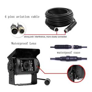 Night Vision Backup <strong>Camera</strong> Aviation 4 Pins Car <strong>Rear</strong> <strong>View</strong> <strong>Camera</strong> <strong>7</strong>&quot; Split Screen Quad Monitor for Car Truck <strong>Camera</strong> <strong>System</strong> - Product Image 3