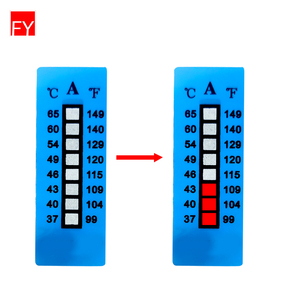 Bester Preis Fy Kühlschrank mit Thermometer Klebe etiketten Wärme Kinder Kühlkette Sensitive Farbwechsel Temperatur anzeige Aufkleber - Product Image 6