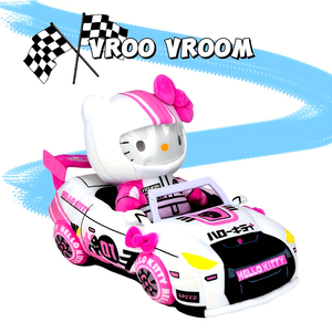 16 "/40cm & sanrios HelloKitty Speed Racer sang trọng-PINKY Racer Car & HelloKitty búp bê, đồ chơi sang trọng mềm mại, thú nhồi bông quà tặng - Product Image 2