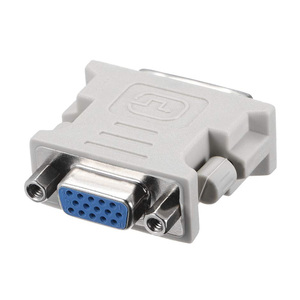 DVI a VGA adaptador DVI (24 + 5) macho a VGA hembra interfaz tarjeta de vídeo a monitor