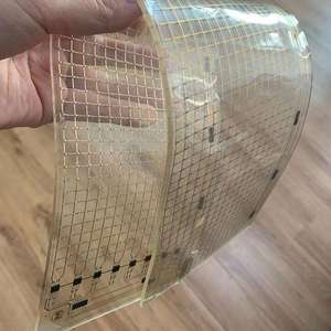 <strong>Led</strong> Indoor Adhesive Transparent Screen 3mm Thickness <strong>LED</strong> Screen Display P10 Flexible <strong>Led</strong> Wall Panel, Accept Custom - Product Image 3