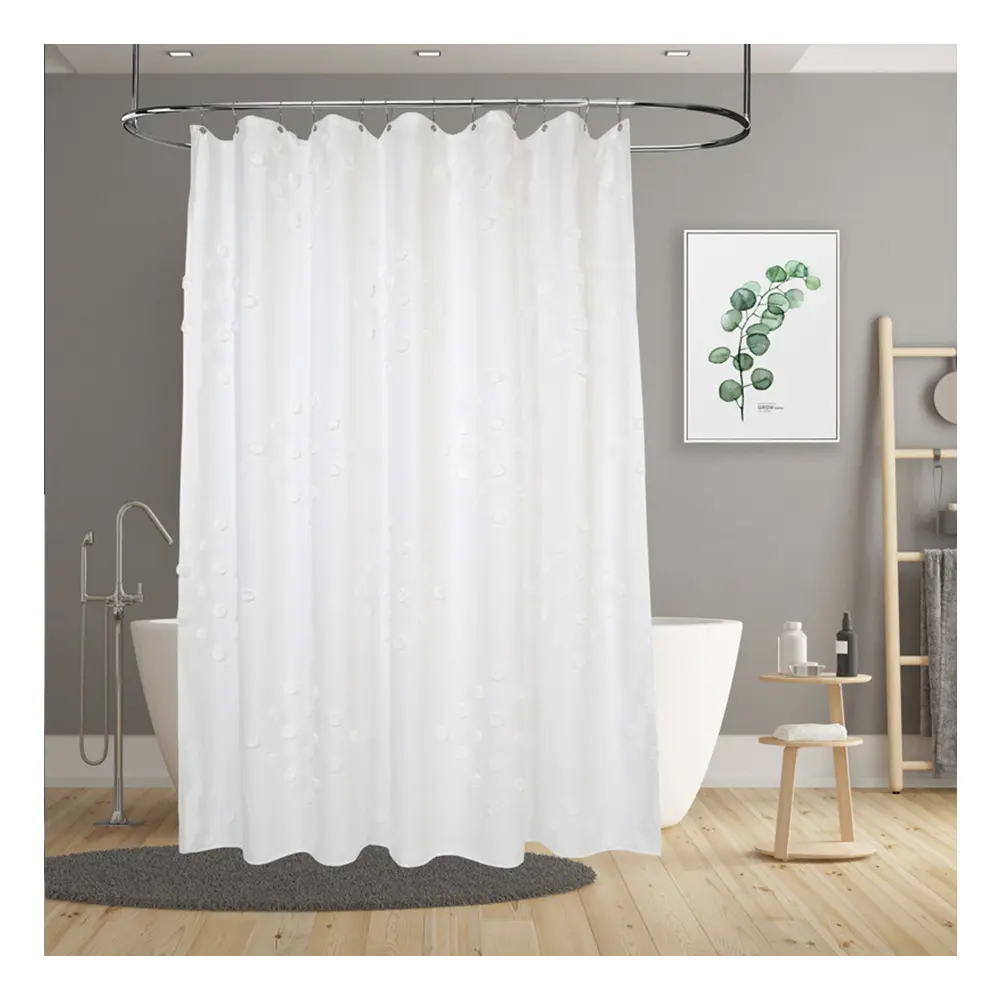 CF BCCR03 luxo de alta qualidade lindamente cortado flor artesanato banheiro chuveiro cortinas janela cortinas para casa e hotéis