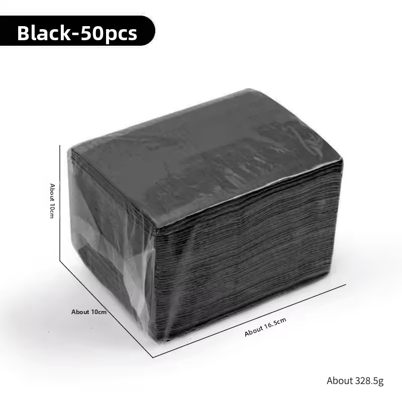 Tapete desechable para mesa de manicura - negro - 50 unidades