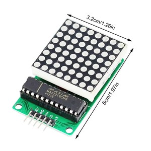 MAX7219 modulo matrice Dot Led 8*8 MCU modulo di controllo Display 5V modulo di interfaccia 8x8 uscita ingresso comune catodo - Product Image 4