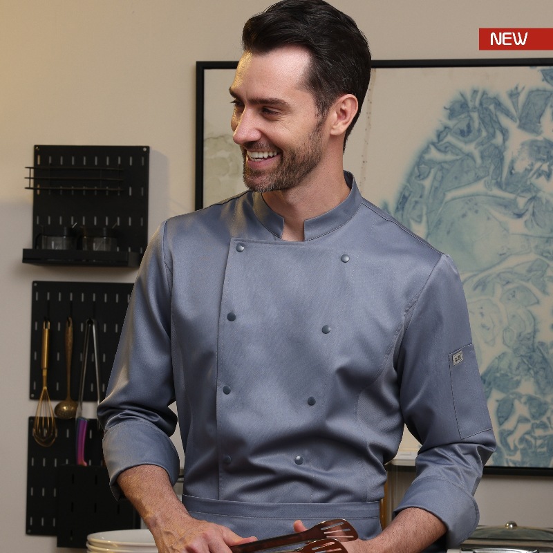 Big crescent-top de manga larga gris claro