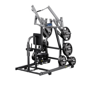 Yüksek mukavemetli çelik iso-yanal ön Lat Pulldown oturmalı sıra spor makinesi plaka göğüs arka kolları için Fitness ekipmanları yüklü - Product Image 1