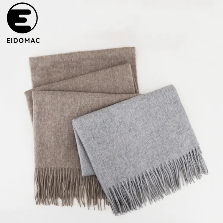 EIDOMAC, bufanda personalizada para mujer, cálida, a la moda, resistente al frío, de punto, de Color sólido, para exteriores, chal de lana de invierno para niños y adultos