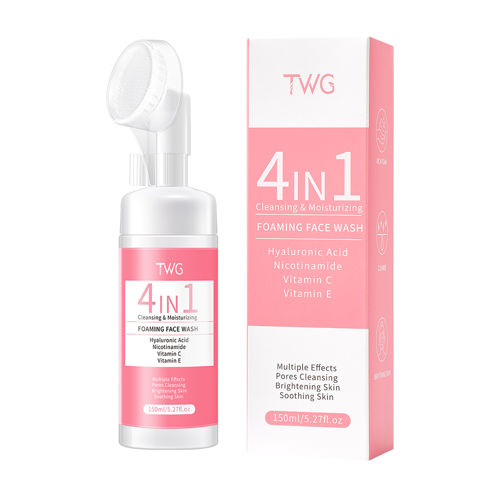 TWG 4 IN1 Foaming Face Wash with Brush Head