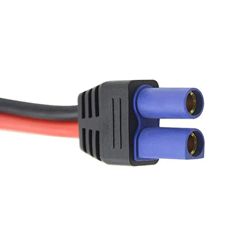 high quality custom EC2 EC3 EC5 male female connector plug with cable silicone wire 16AWG 14AWG 10AWG 100mm 200mm 300mm