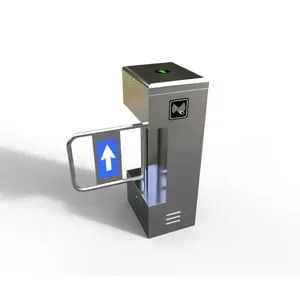 Efficient Automatic Flap Barrier Gate Access Control System QR Code Reader Swipe Card Swing Barrier Door <strong>Entry</strong> Pass Turnstiles - Product Image 3