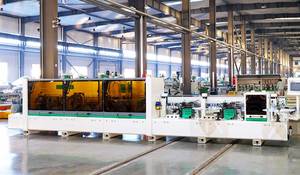 Automatic Pvc Mdf <strong>Cnc</strong> <strong>Edge</strong> Banding Machine 45 Degree Bevel Linear Curve Board Edging Trimming Woodworking <strong>Edge</strong> Bander Machinery