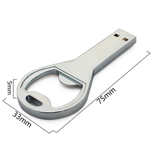 新款开瓶器形状原装钥匙金属128mb 256mb 2gb 4gb 8gb 16gb 32gb 64gb 128gb <span class=keywords><strong>USB</strong></span> 2.0闪存驱动器可定制徽标