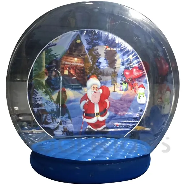 كبيرة كابينة تصوير كرة الثلج قابلة للنفخ عيد الميلاد كرة الثلج قابلة للنفخ خيمة للبيع