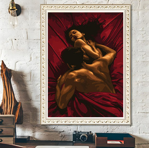 Tùy chỉnh cổ điển thấp moq DIY handpainted nude sexy các cặp vợ chồng Acrylic kim cương bức tranh đầy đủ khoan pha lê Dot <span class=keywords><strong>Kit</strong></span> cho tường nghệ thuật - Product Image 2