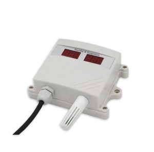 Sensor Modbus de temperatura y humedad para invernadero, con pantalla