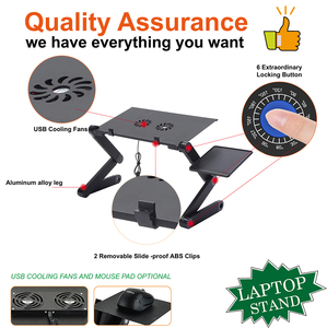 Charmount máy tính xách tay có thể điều chỉnh đứng máy tính xách tay và có thể gập lại Riser cho văn phòng nhà tự do trong chiều cao & đa góc - Product Image 4