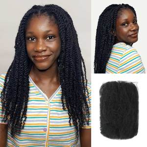Cho Cao Quý Tóc 100% Số Lượng Lớn Tự Nhiên Con Người Phần Mở Rộng Tóc Afro Kinky Dreadlock Bím Tóc Bện Dreadlock Loc Sửa Chữa Xoắn Bím Tóc - Product Image 4