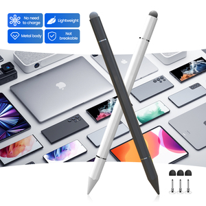 قلم ستايلس سعوي للرسم والكتابة، قلم لمس عالمي 3 في 1 لشاشات اللمس، قلم معدني للكمبيوتر المحمول بشاشة لمس - Product Image 1