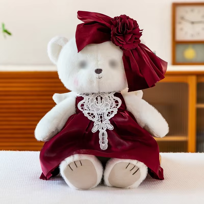 Bride in a red wedding dress