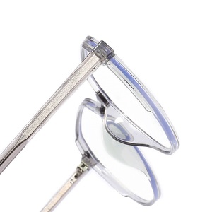 แผ่นแว่นสายตา2024แบบใหม่กรอบแว่นพร้อมบานพับโลหะโครง TR90รูปกรดโพรพิโอนิค - Product Image 5