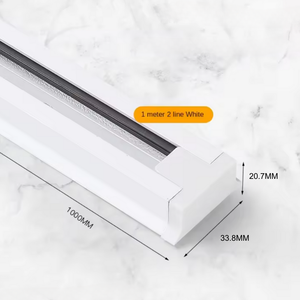 Ronse nhôm hiện đại dẫn theo dõi hệ thống chiếu sáng 1-2 mét tuyến đường sắt cửa hàng đường sắt gắn treo <span class=keywords><strong>mover</strong></span> hoàn chỉnh lõm - Product Image 3