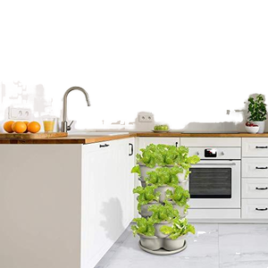 Pioneeraスタック可能プラスチックプランターガーデンプランター垂直ハーブ & 野菜ガーデン用
