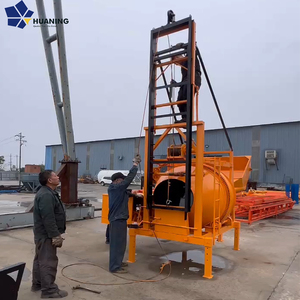 Máy TRỘN BÊ TÔNG DIESEL hiệu quả cao jzc500 10-14m3/h với bơm nâng 17-25m dễ dàng vận chuyển và xả thủ công - Product Image 2