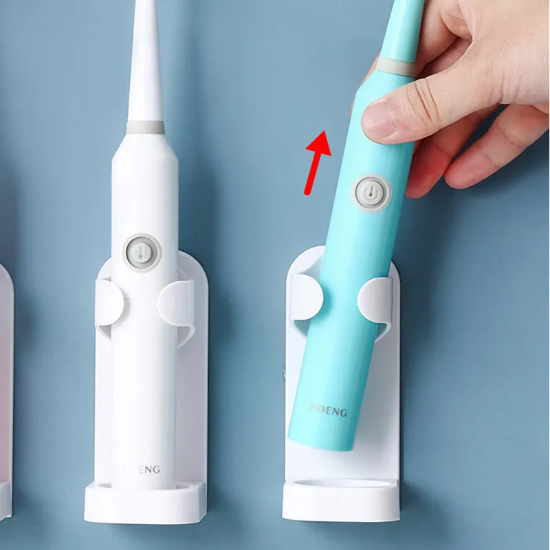 Toptan elektrikli diş fırçası aksesuarları duvara monte banyo için diş fırçası tutucu