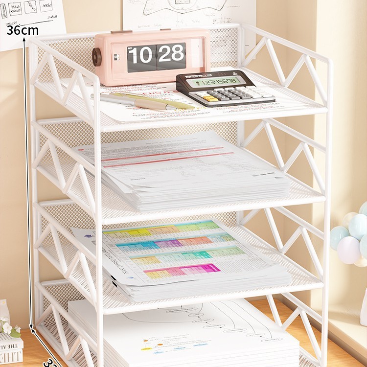 123 Four-layer white vertical style