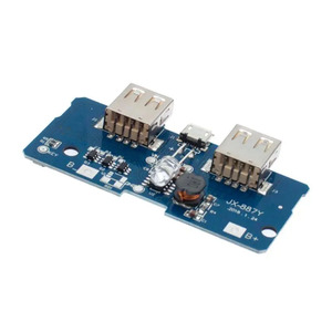 5V 2Aパワーバンク充電器モジュール充電回路基板ステップアップ電源モジュール2AデュアルUSB出力1A入力 - Product Image 3