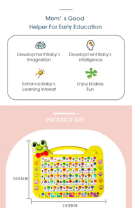 Neues Design Koreanische Alphabet-Lernmaschine Tragbare ABC-und 123-Druckknopf-Lernmaschine für Kinder Frühe Bildung