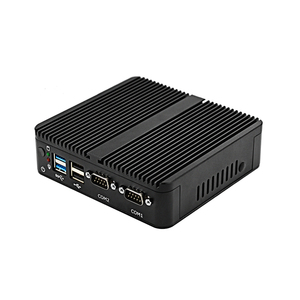 Mini caja de aleación de aluminio PC sin ventilador Control Industrial computadora integrada con J6412 RS232 COM 4USB y 4SSD DDR4 RAM US/EU/JP enchufe - Product Image 2