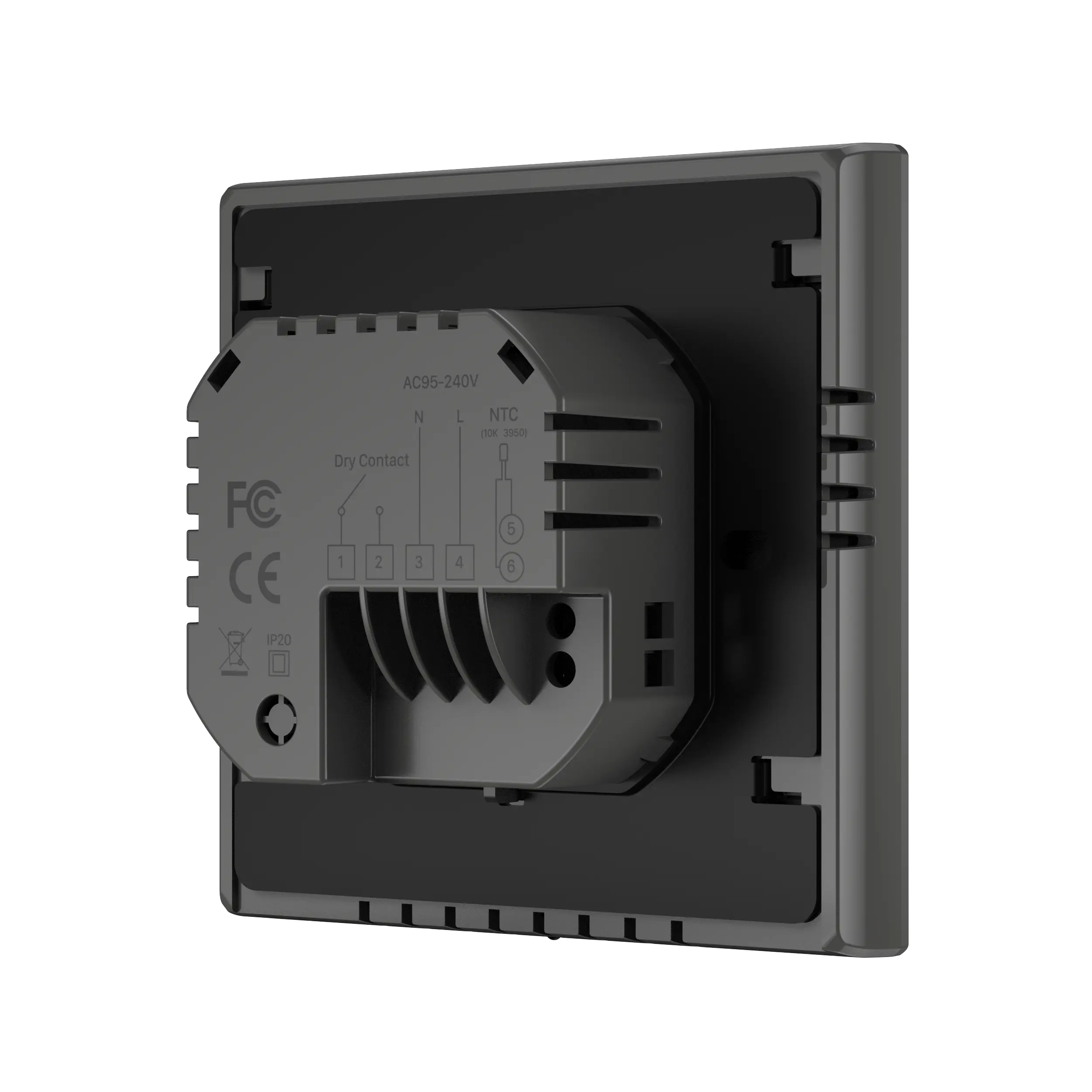 Thermostat de bouton de chauffage par le sol programmable intelligent de 7 jours de conception moderne pour une utilisation en appartement